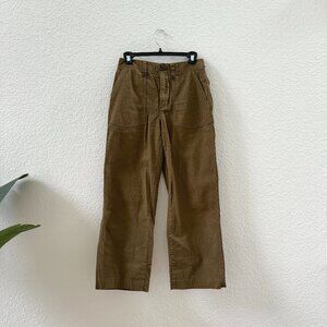 Madewell Green Brown Utility Trouser Pants